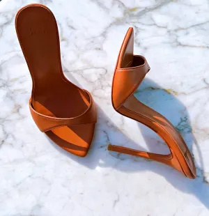TAN LEATHER MULE