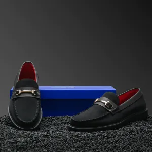 The Drive Black Casual Loafer-TAYNO