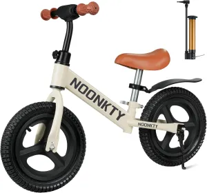 Toddler Balance Bike 2 Year Old,Age 24 Months to 5 Years Old,12 Inch Toddler Bike,No Pedal Beginner Kids Bicycle,Rubber Inflatable Tires,Adjustable Seat,Durable Frame,Gift Bike for 2-5 Boys Girls