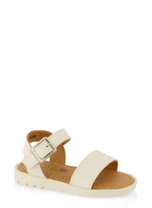 Toddler Girls Velcro Strap Flat Sandals