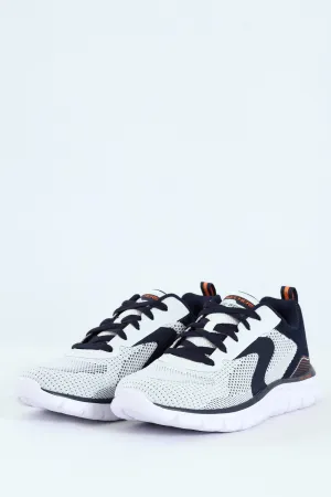 Track Lace Up Trainer - White/Navy