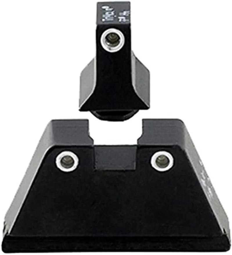 Trijicon Glock Suppressor Night Sight Set, White Front/White Rear with Green Front Lamp & Orange Rear Lamps