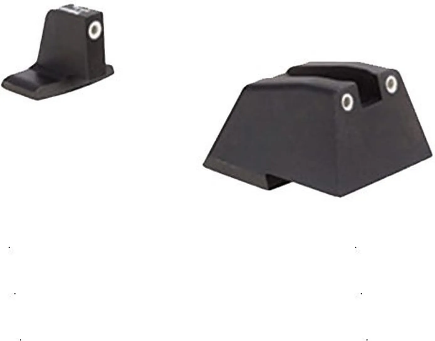 Trijicon Night Sights/Suppressor Sights/HK Bright & Tough Night Sight Suppressor Set with White Front, White Rear & Green Lamps for H&K .45C, P30 & Vp9