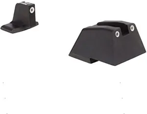 Trijicon Night Sights/Suppressor Sights/HK Bright & Tough Night Sight Suppressor Set with White Front, White Rear & Green Lamps for H&K .45C, P30 & Vp9
