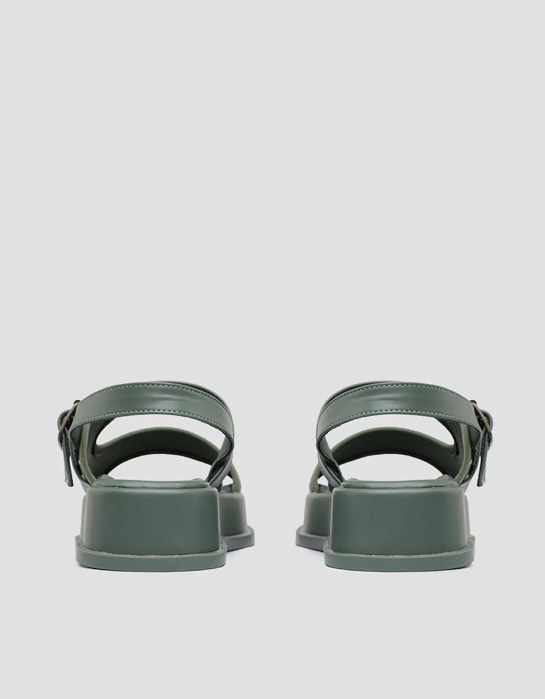 Triset Buckle Strap 2 Sandal Flat Wanita