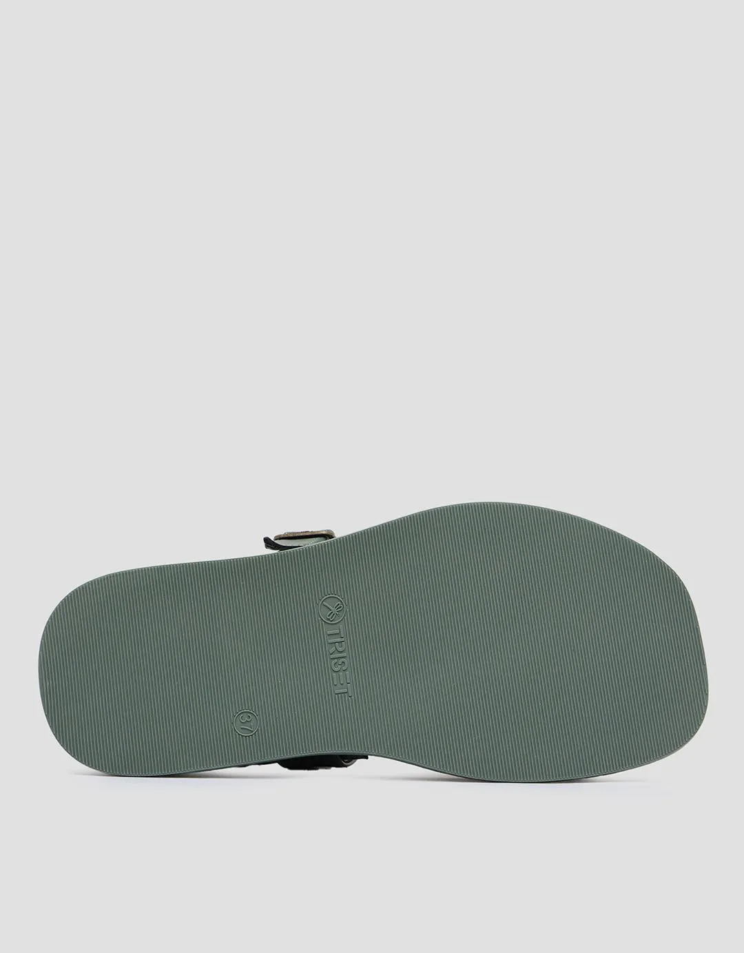 Triset Buckle Strap 2 Sandal Flat Wanita
