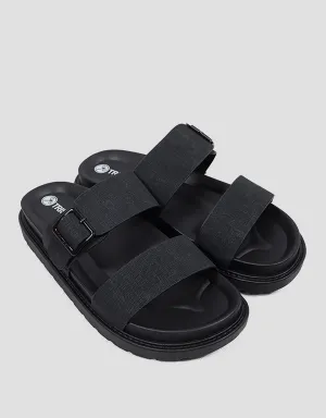 Triset Buckle Strap Sandal Flat Wanita