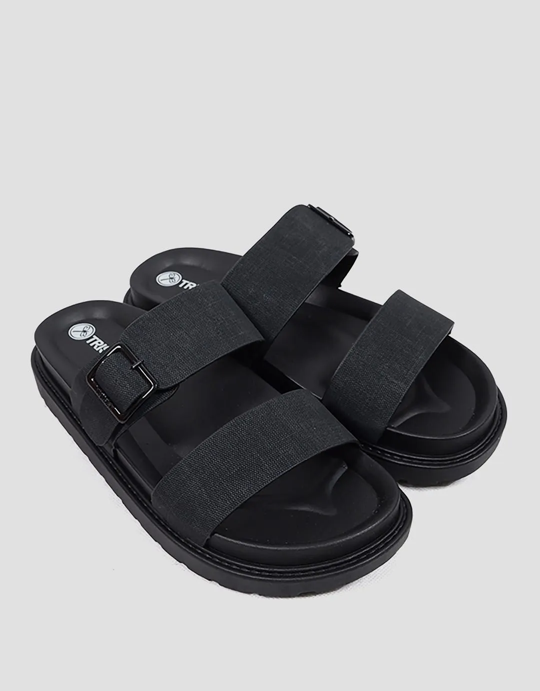 Triset Buckle Strap Sandal Flat Wanita