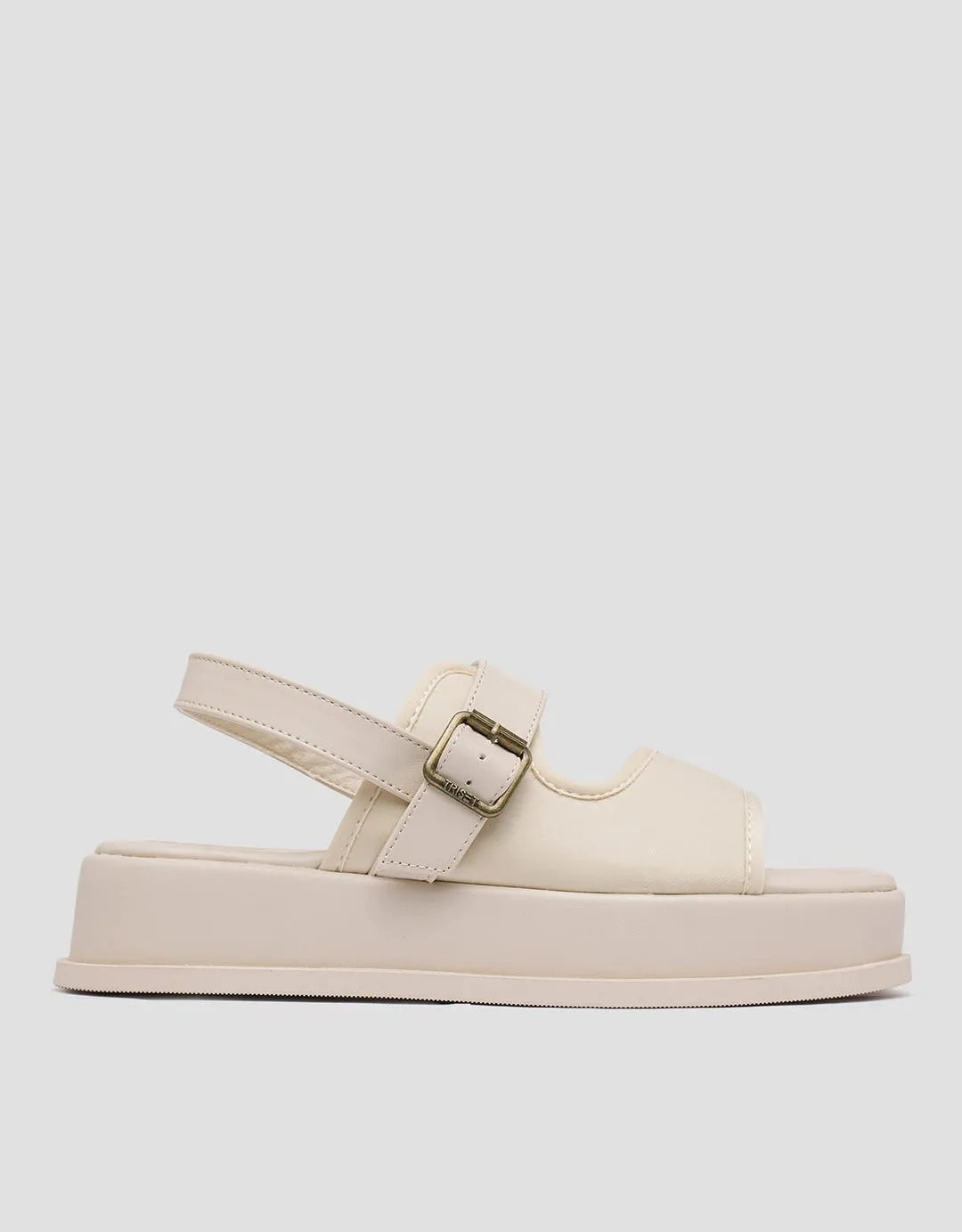 Triset Buckle Strap Sandal Flat Wanita