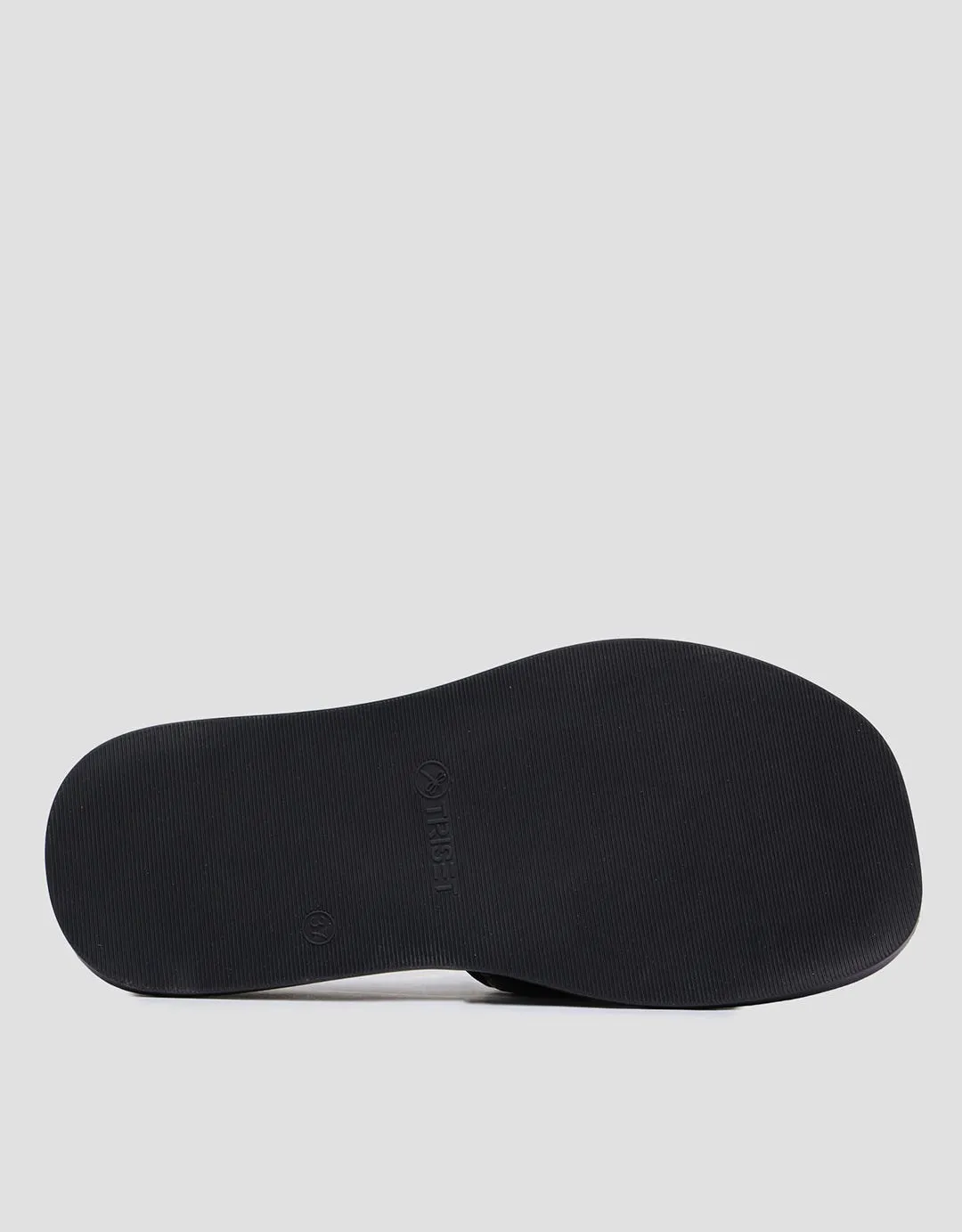 Triset Stitching Strap Sandal Flat Wanita