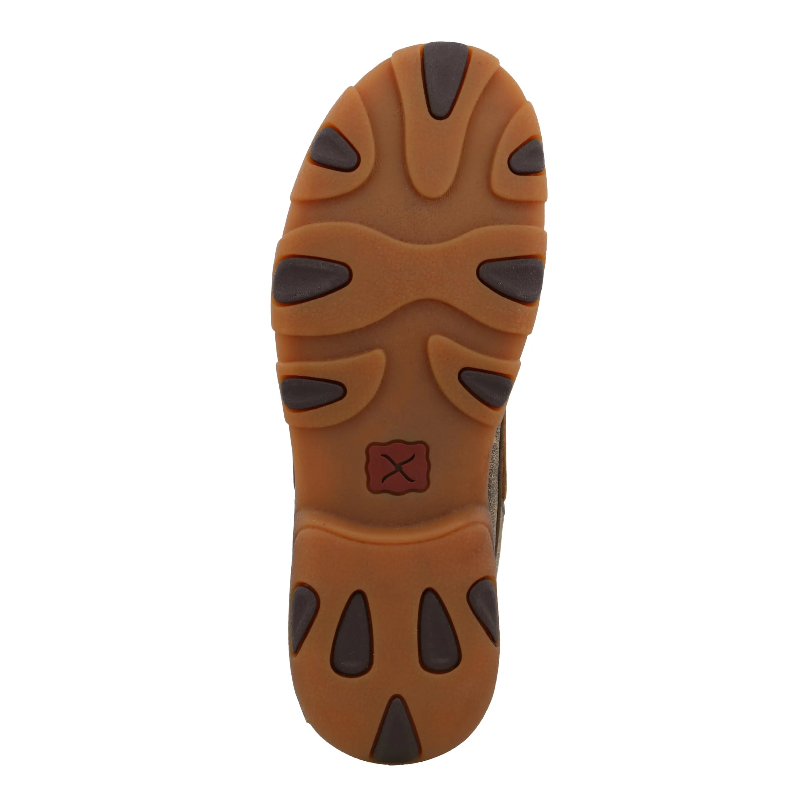 Twisted X Kid's Boat Shoe Driving Moc, Moc Toe, Distressed & Leopard, 2.5 M