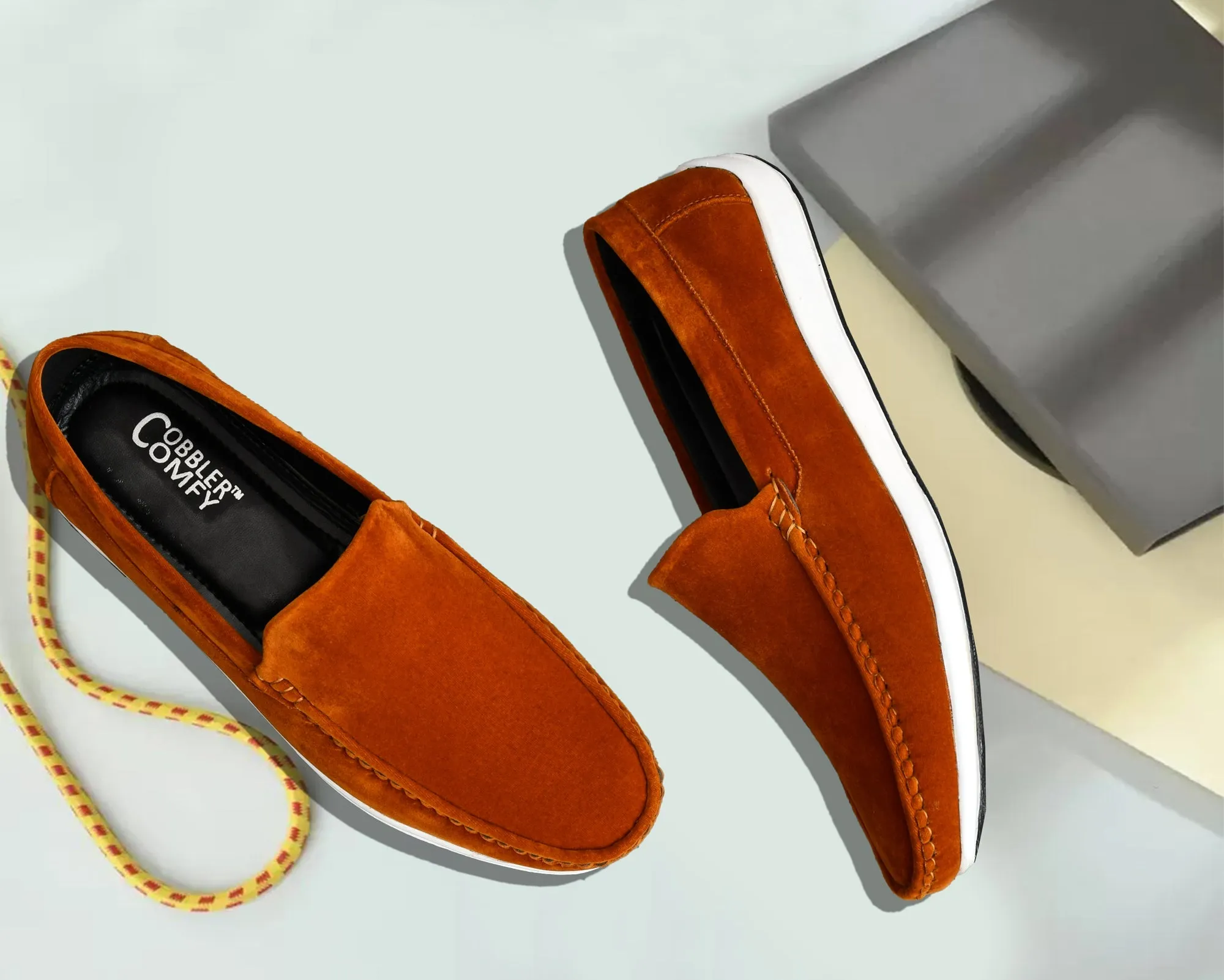 Velvet Classic Pull-on Loafer for Men  Tan