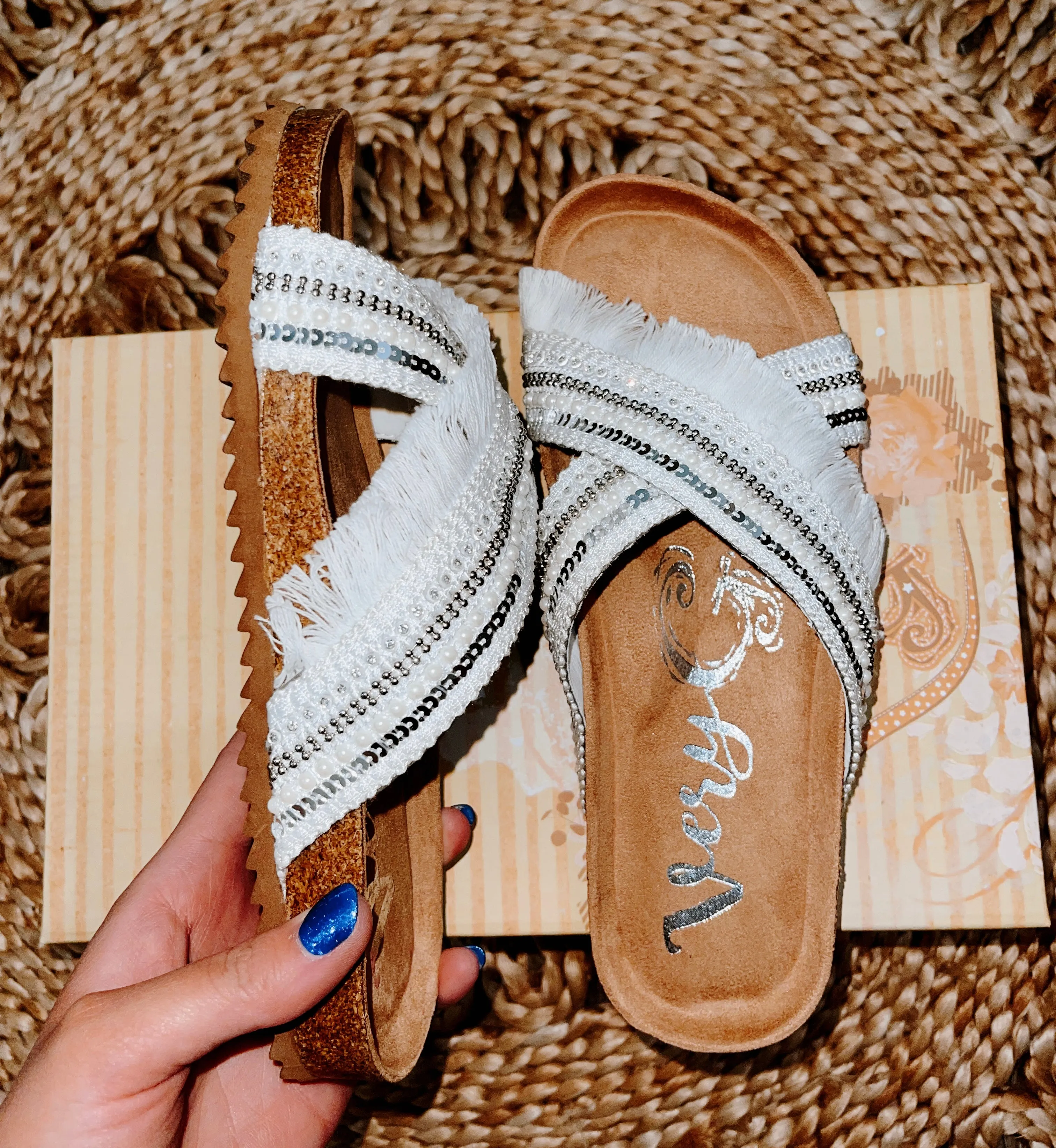 Very G Solar -Womens Boho Chic Slip On Sandal