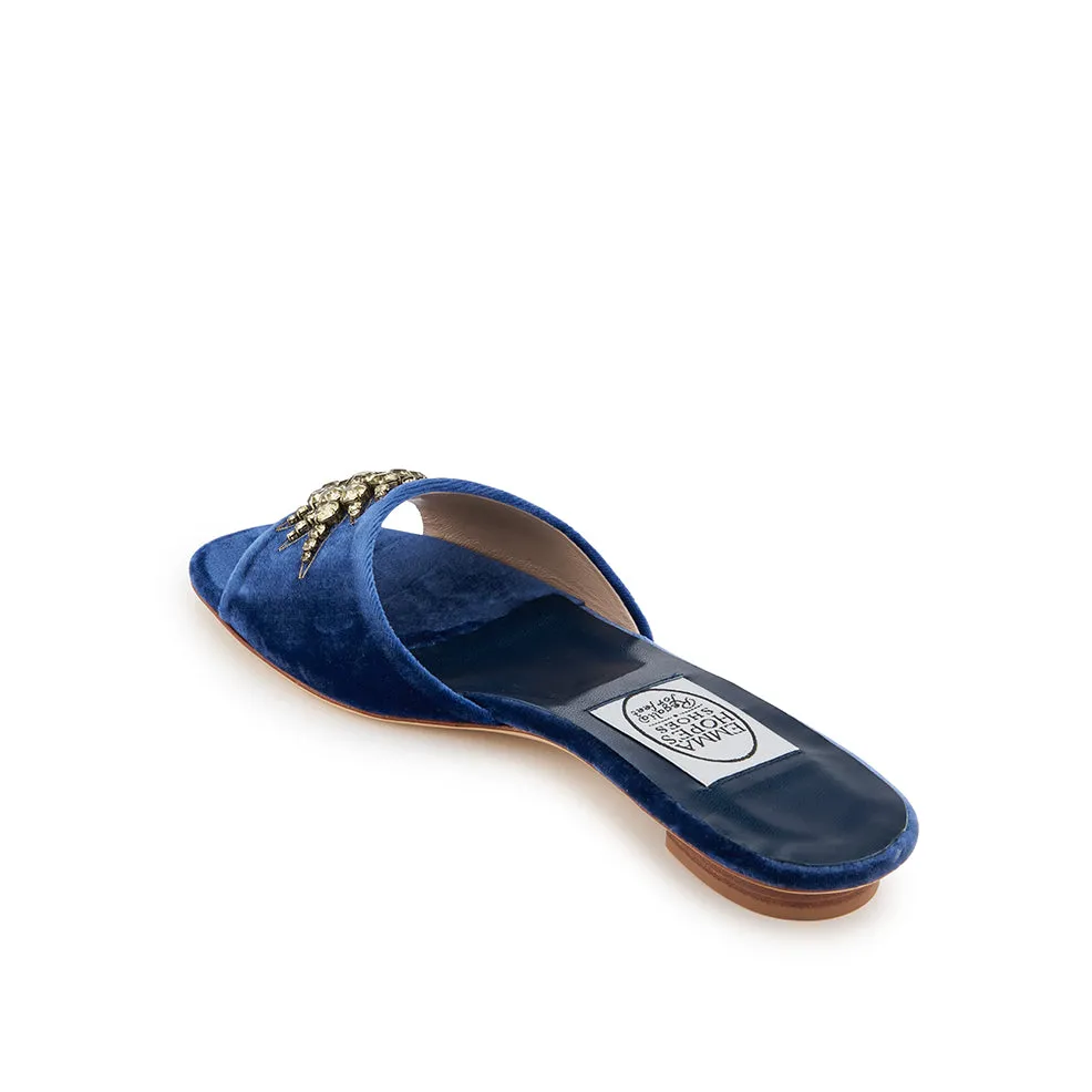 Very Lucky Stars Open Mule-Navy
