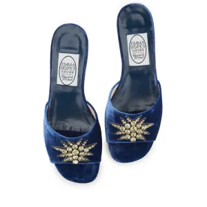 Very Lucky Stars Open Mule-Navy
