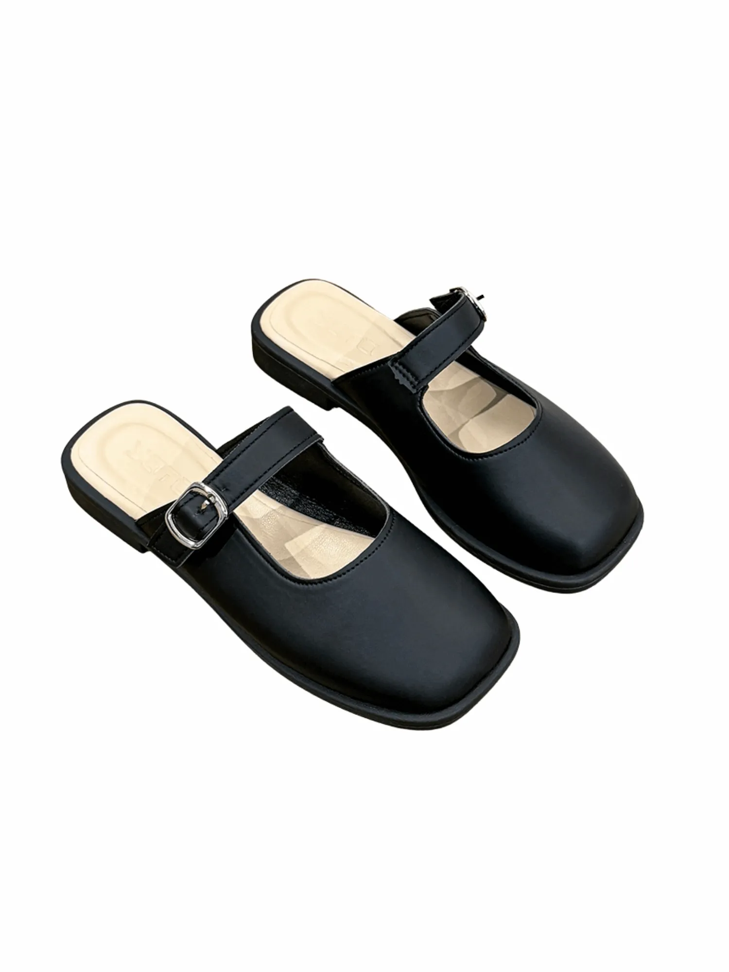 Vita Pure Mule Slide Loafers-Beige