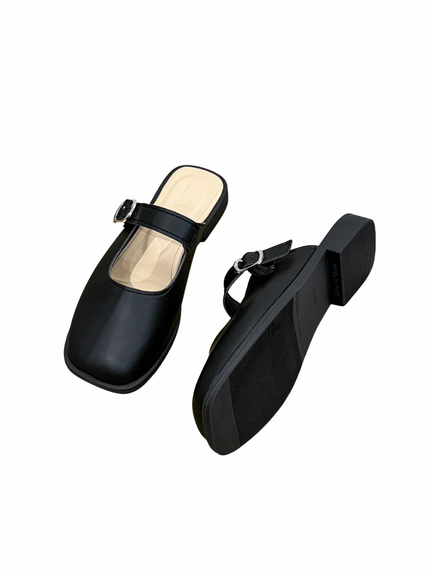 Vita Pure Mule Slide Loafers-Beige