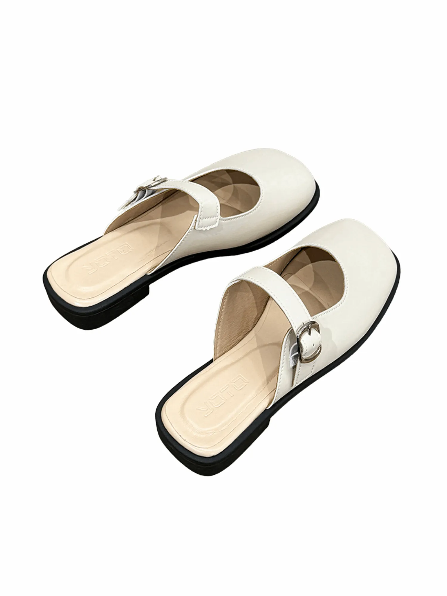 Vita Pure Mule Slide Loafers-Beige