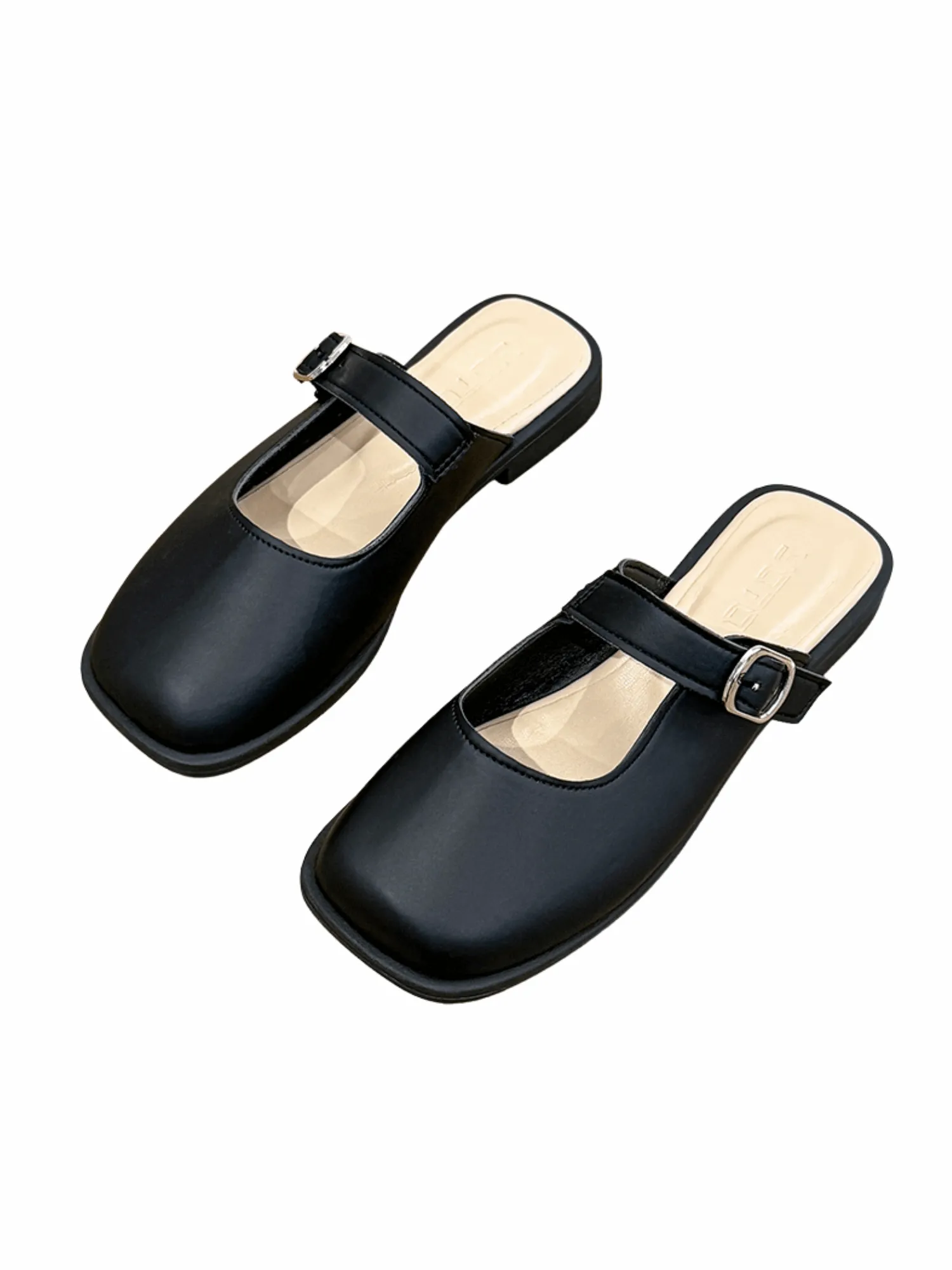 Vita Pure Mule Slide Loafers-Black