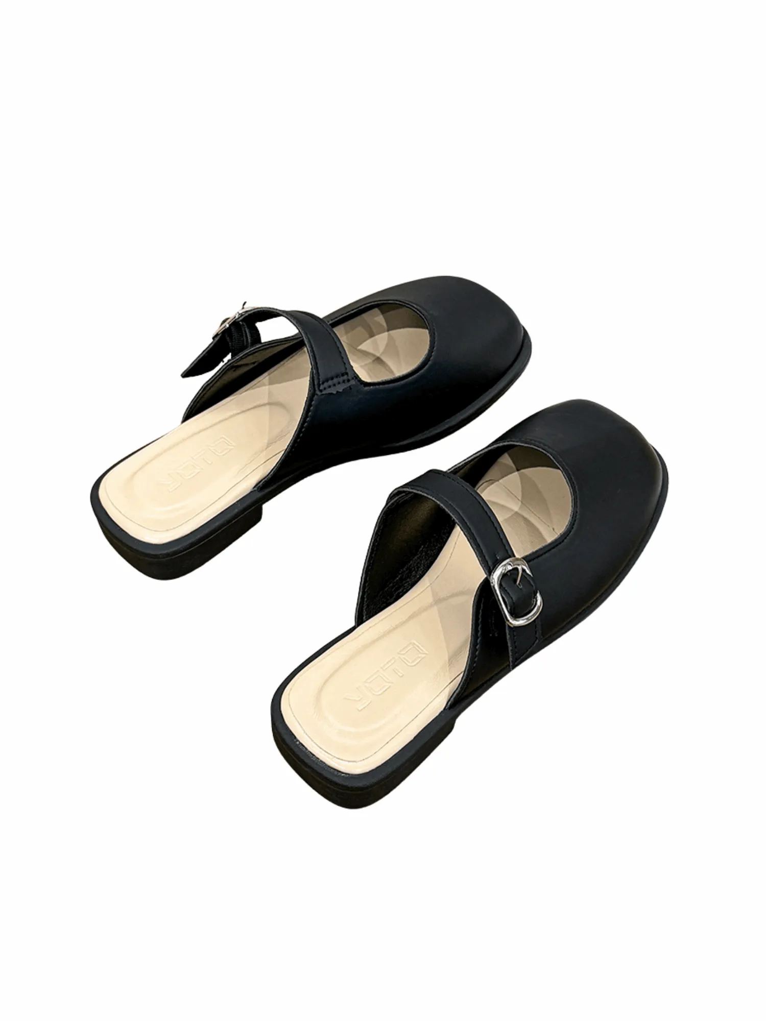 Vita Pure Mule Slide Loafers-Black