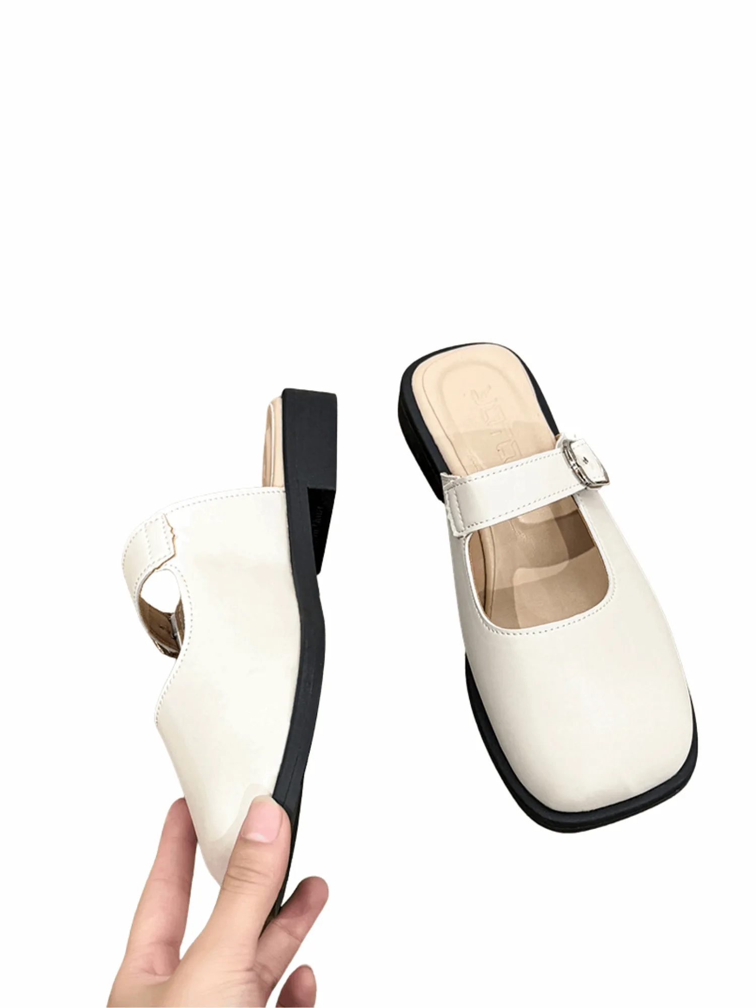 Vita Pure Mule Slide Loafers-Black