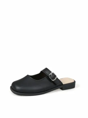 Vita Pure Mule Slide Loafers-Black