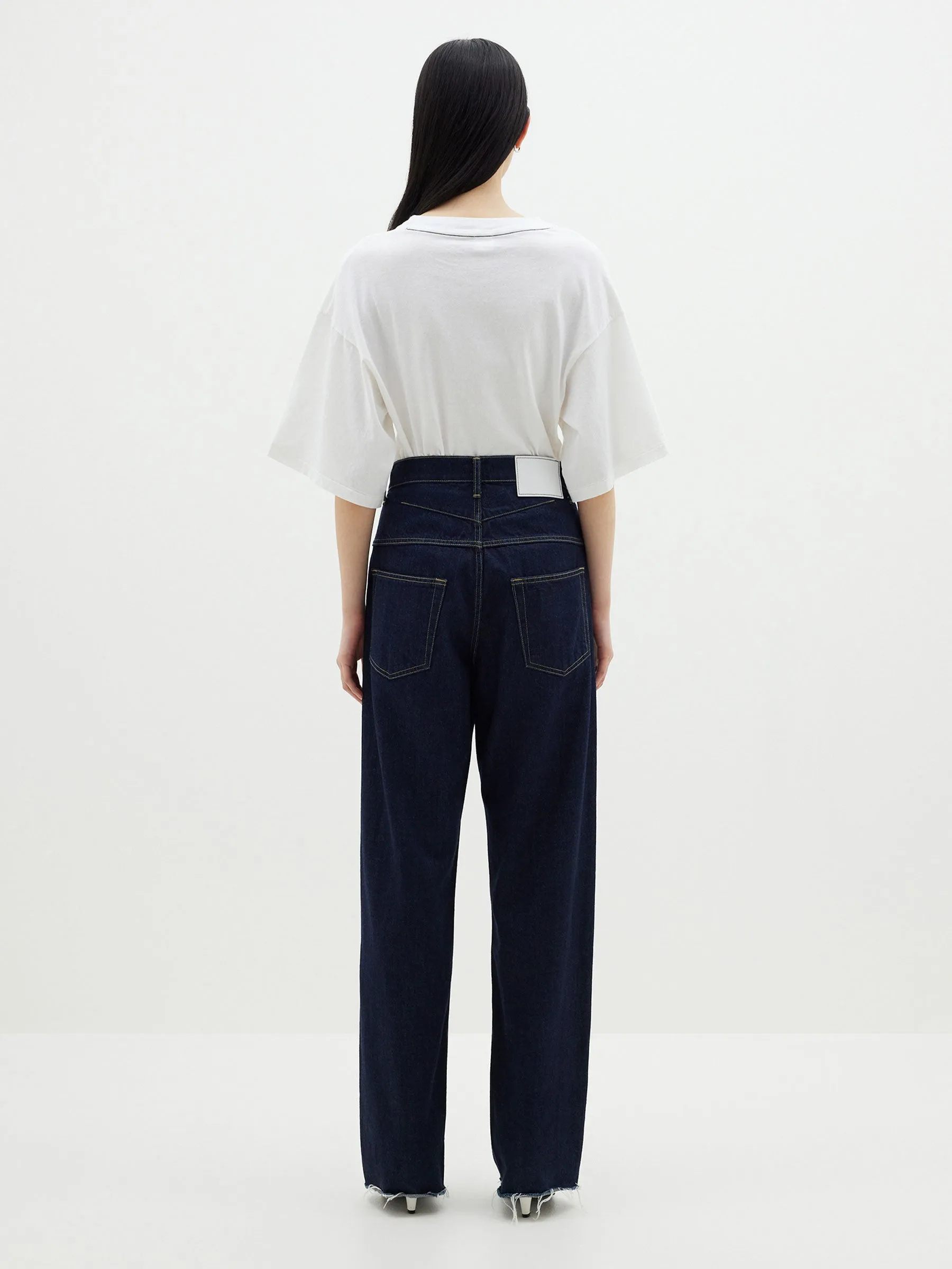Waisted Athletic Short Sleeve T-Shirt