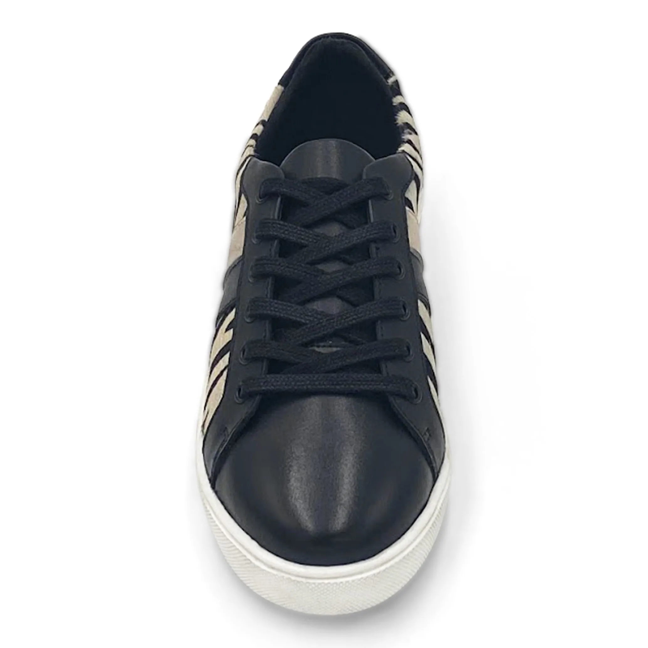 Wide fit lace up trainer