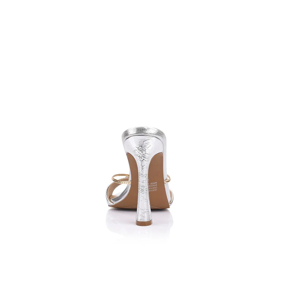 Willow Mule Silver & Gold Leather