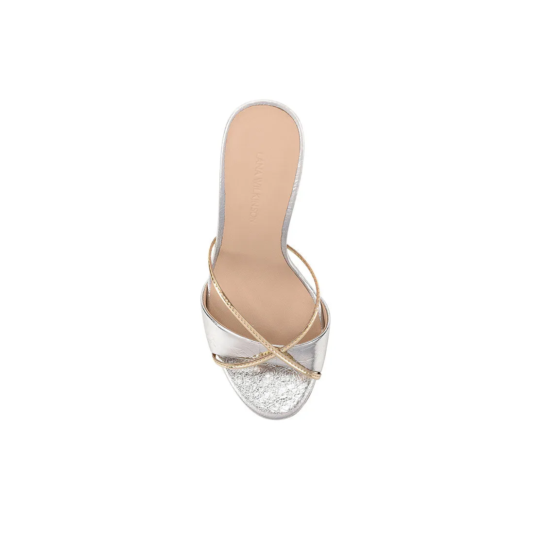 Willow Mule Silver & Gold Leather