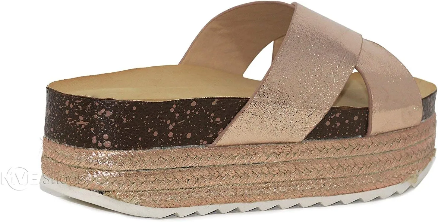 Women Platform Sandal Casual Beach Espadrille Slip On Summer Slides GG11