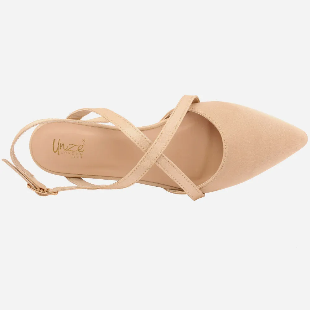 Women "Levanda" delicate ankle strap padded insole Sandals