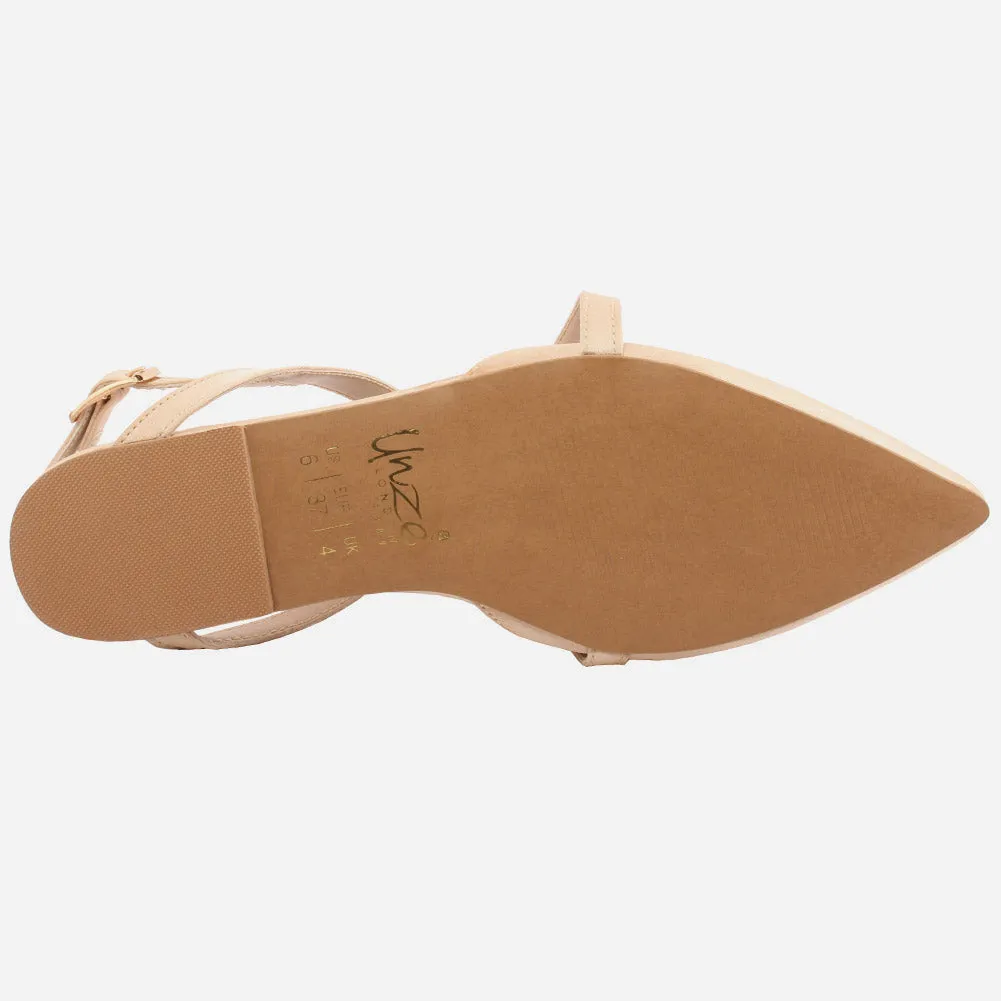 Women "Levanda" delicate ankle strap padded insole Sandals