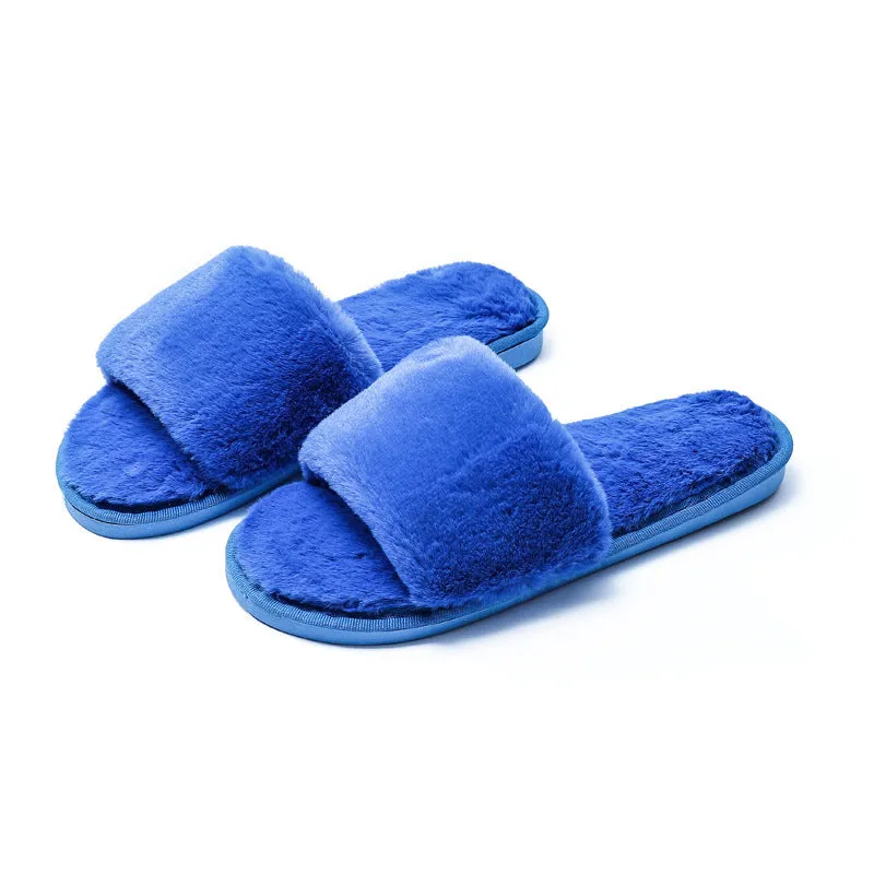 Women's Fleece Slippers - Comfortable and Non-Slip Mule Style