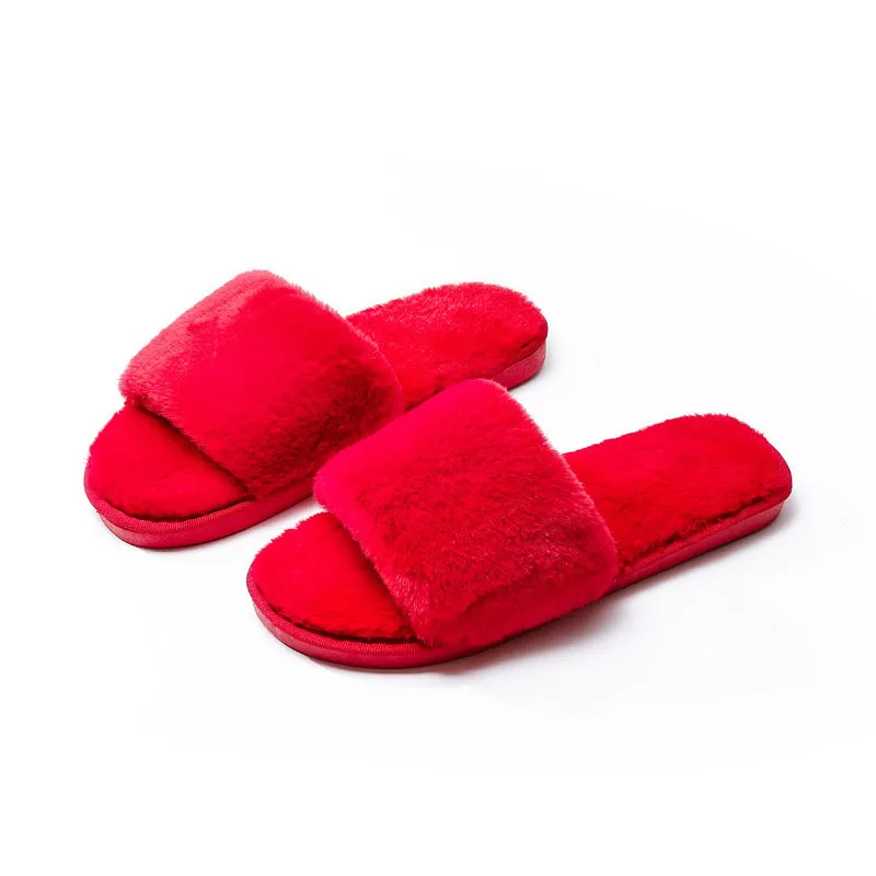 Women's Fleece Slippers - Comfortable and Non-Slip Mule Style