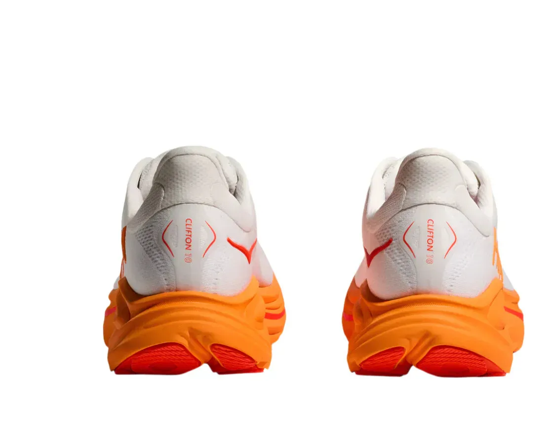 WOMEN'S HOKA CLIFTON 10 | FROST / ORANGE ZEST