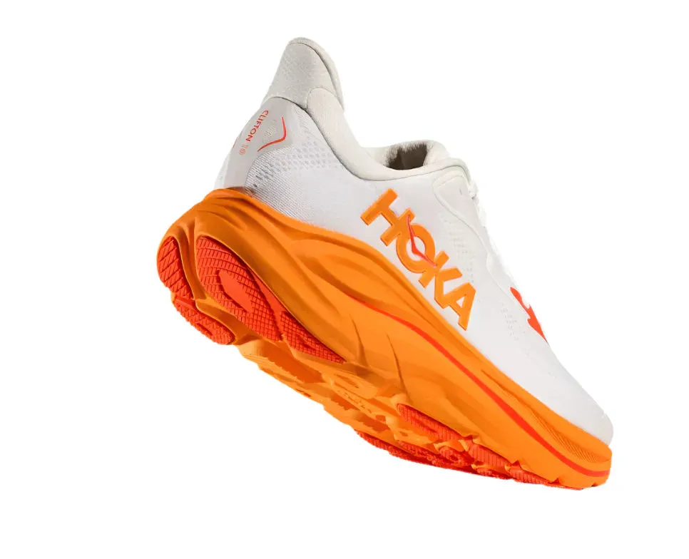 WOMEN'S HOKA CLIFTON 10 | FROST / ORANGE ZEST