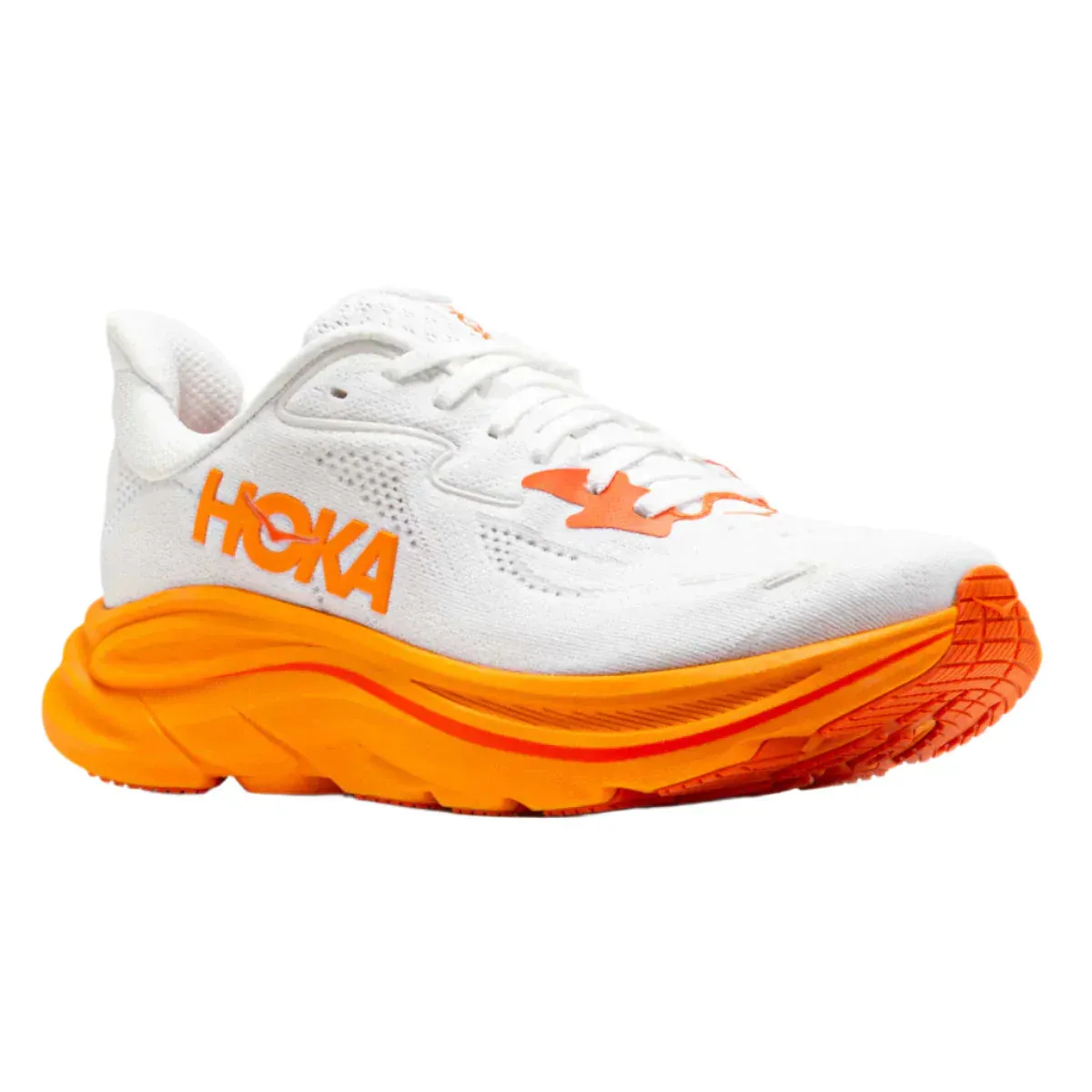 WOMEN'S HOKA CLIFTON 10 | FROST / ORANGE ZEST
