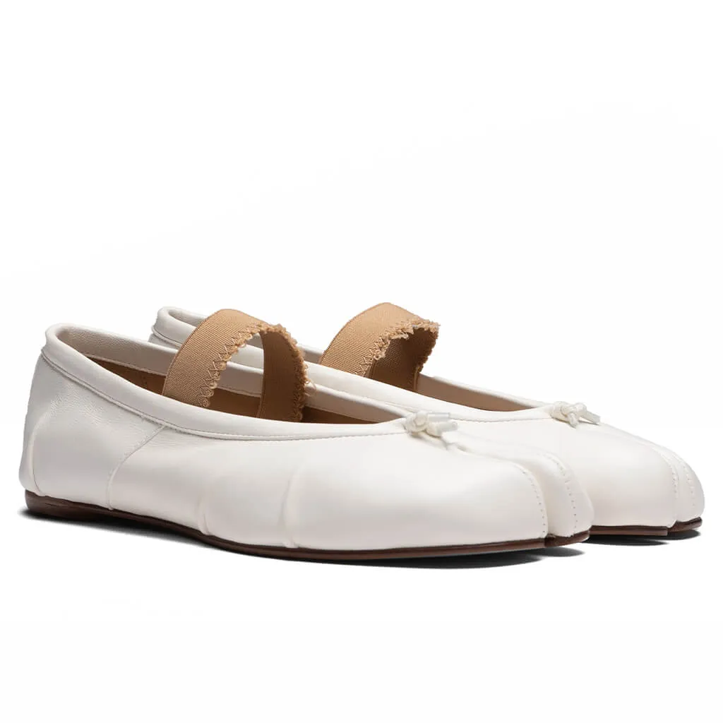 Women's Tabi Elastic Band Mule - Ivory/Nude