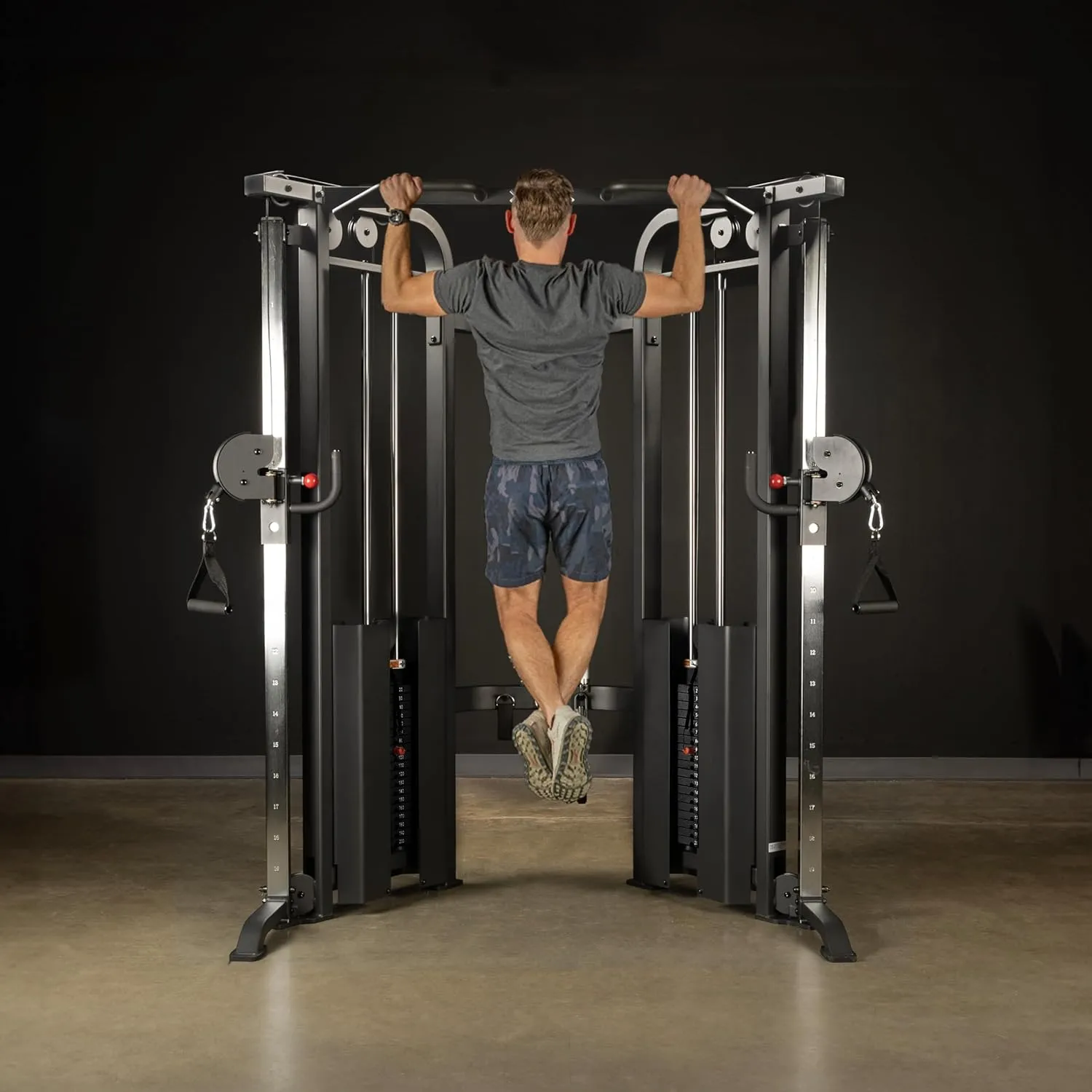 XMARK Cable Machine, Functional Trainer with Dual Weight Stacks, Full Body Workout Machine, All-in-One Workout Gym Equipment, Exercise Equipment for Gym and Home