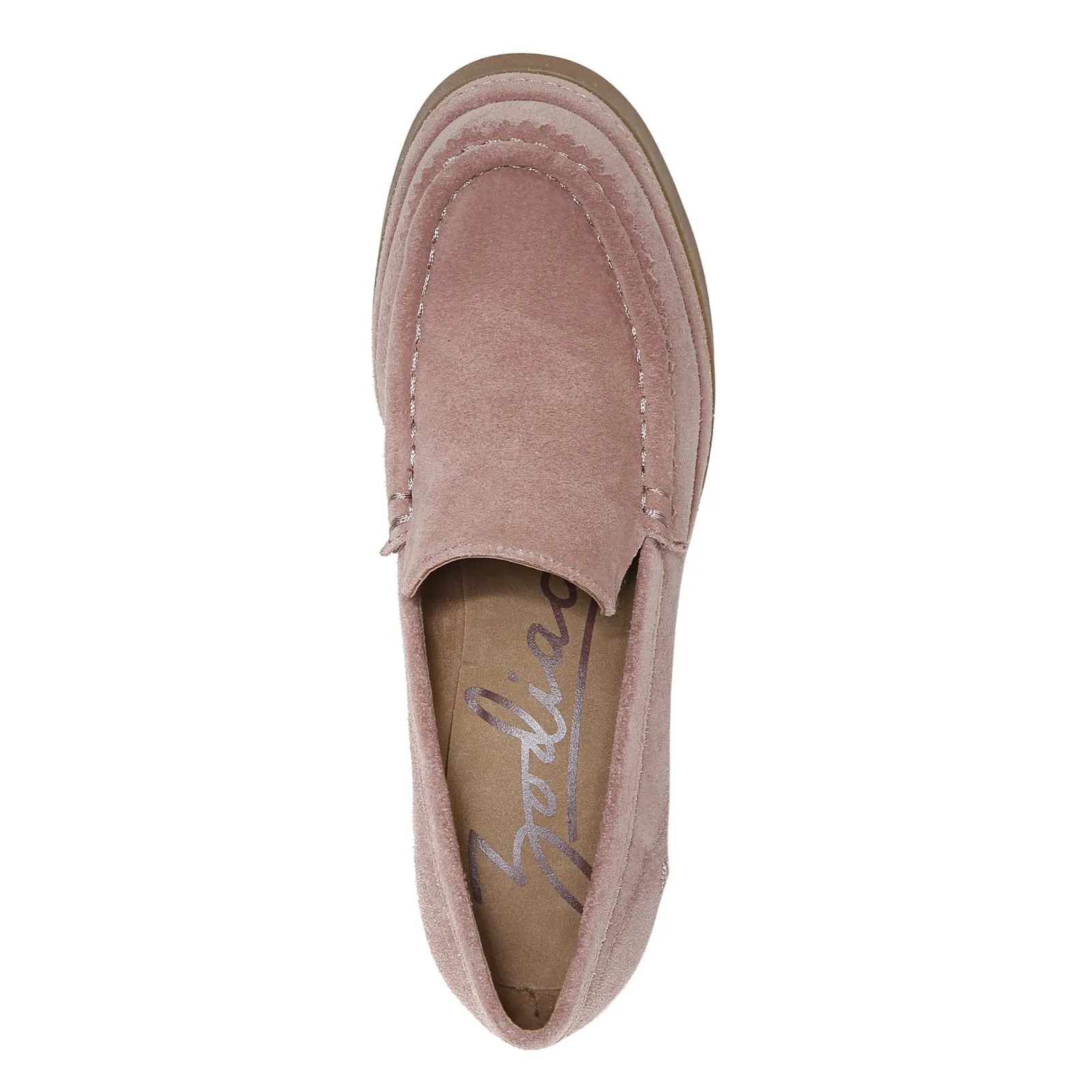 ZODIAC Womens Dorit High Heel Loafer Nougat Pink Suede 10 M